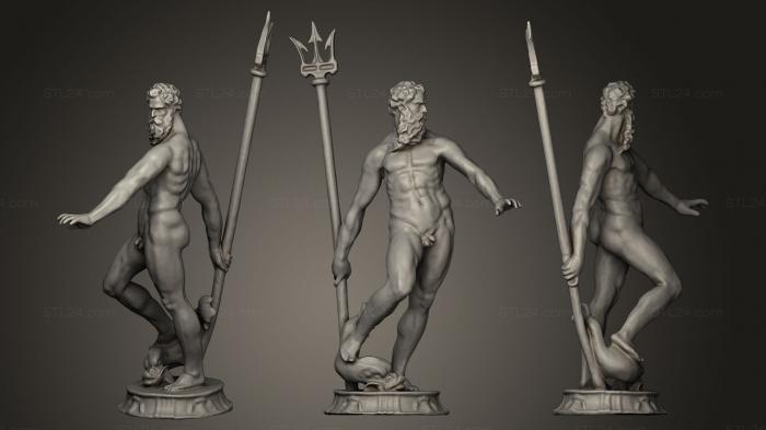 Statues antique and historical (Neptune Statue, STKA_0931) 3D models for cnc